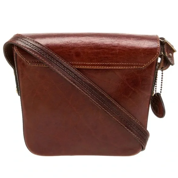 OROTON for Bergdorf Goodman full grain leather and brass handbag MSRP $450 - Picture 6 of 12